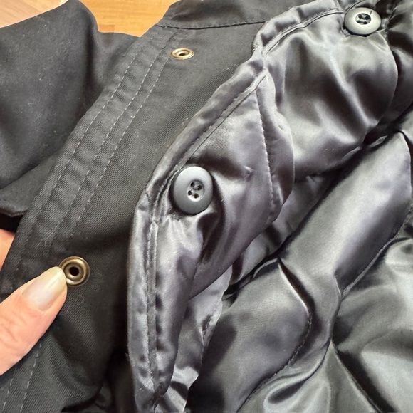 Brandit m65 field jacket optional hood and liner size XL black winter coat - Picture 11 of 15